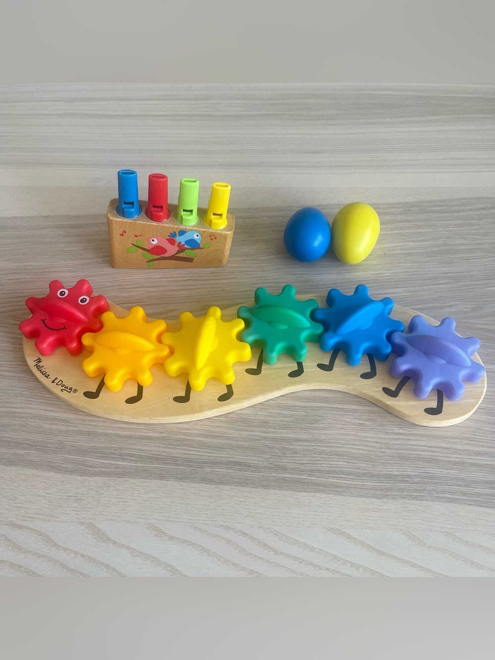 Montessori Toddler Toy Bundle Musical + Fine Motor Color Sensory Melissa & Doug